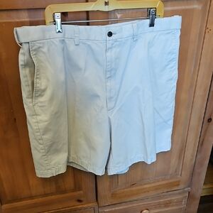 Haggar Men's Ivory/Light Gray Golf Shorts